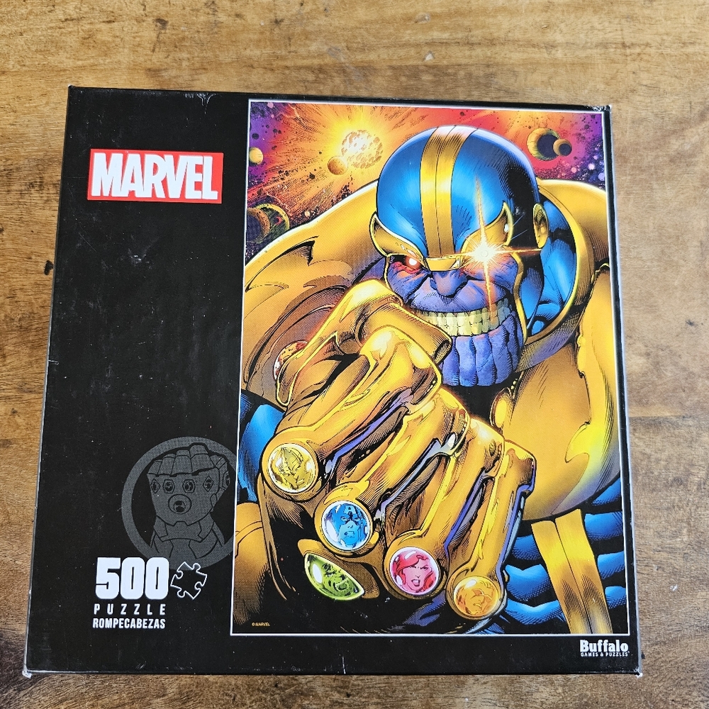 Buffalo Games Marvel Thanos 500 Piece Jigsaw Puzzle 15  X 21.25 in. New Sealed